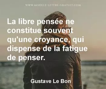 Citation de Gustave Le Bon
