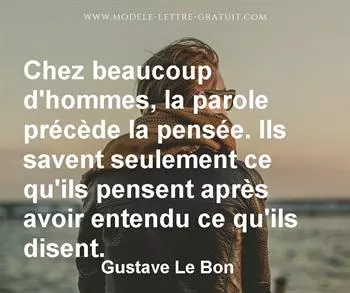 Citation de Gustave Le Bon
