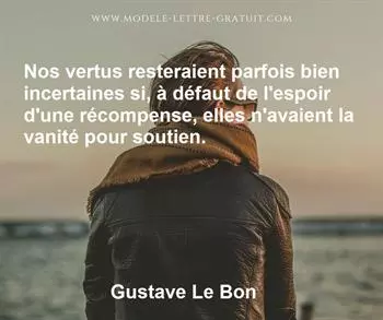 Citation de Gustave Le Bon