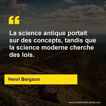 Citation Henri Bergson