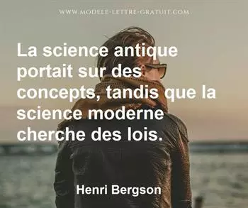Citation de Henri Bergson