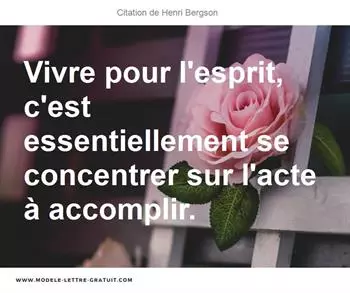 Citations Henri Bergson