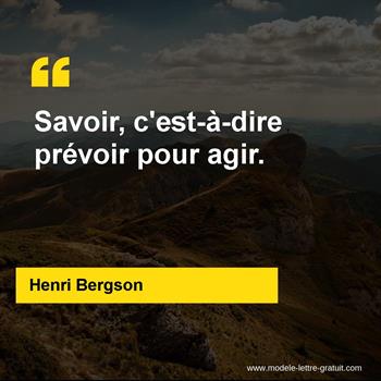 Citations Henri Bergson
