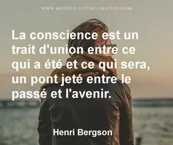 Citation de Henri Bergson