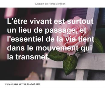 Citations Henri Bergson