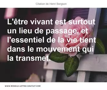 Citations Henri Bergson