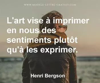 Citation de Henri Bergson