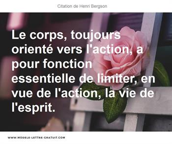 Citations Henri Bergson