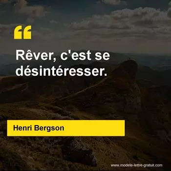 Citation Henri Bergson