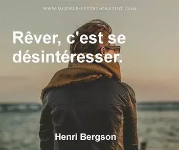 Citation de Henri Bergson