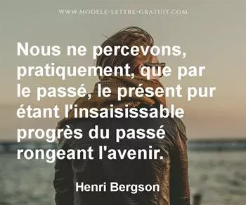Citation de Henri Bergson