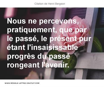 Citations Henri Bergson