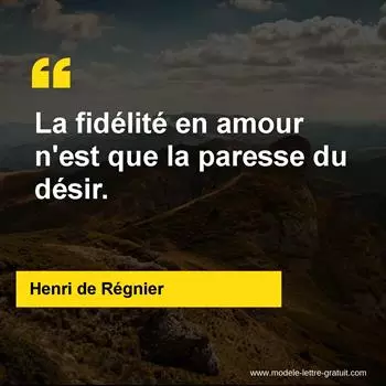 Citation Henri de Régnier