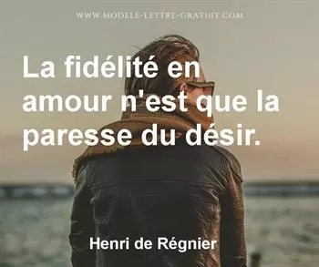 Citation de Henri de Régnier