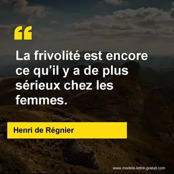 Citation Henri de Régnier
