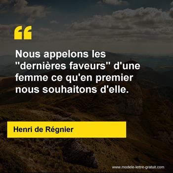 Citation de Henri de Régnier