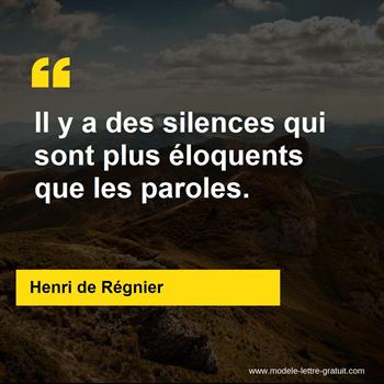 Citation Henri de Régnier