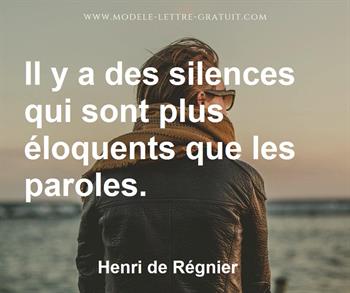 Citation de Henri de Régnier