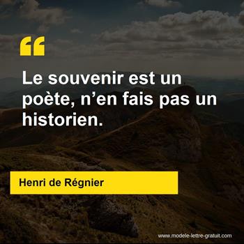 Citation Henri de Régnier