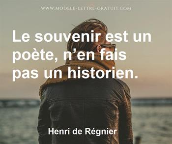 Citation de Henri de Régnier