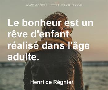 Citation de Henri de Régnier
