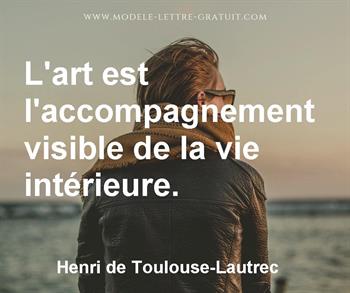 Citation de Henri de Toulouse-Lautrec