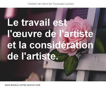 Citations Henri de Toulouse-Lautrec