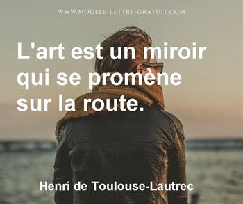 Citation de Henri de Toulouse-Lautrec