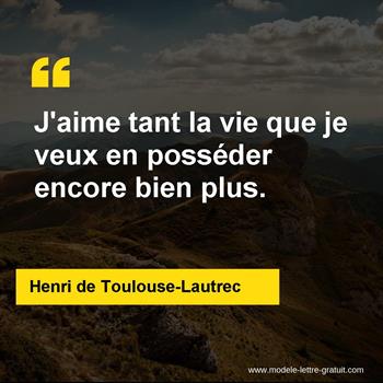 Citation de Henri de Toulouse-Lautrec