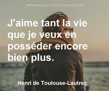 Citation de Henri de Toulouse-Lautrec