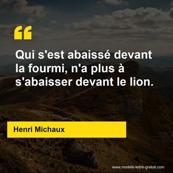 Citation de Henri Michaux