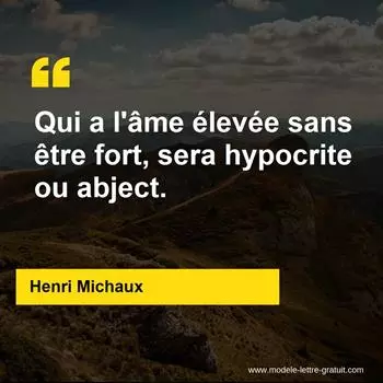 Citation Henri Michaux