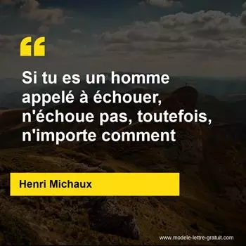 Citation Henri Michaux