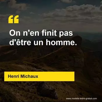 Citation Henri Michaux