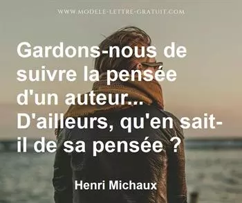 Citation de Henri Michaux