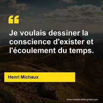 Citation Henri Michaux