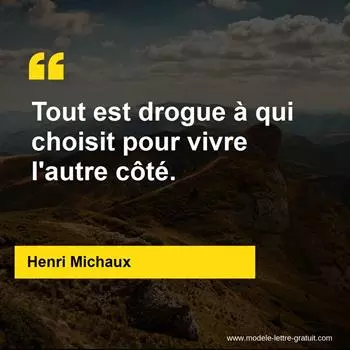 Citation Henri Michaux