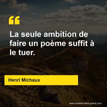 Citation de Henri Michaux