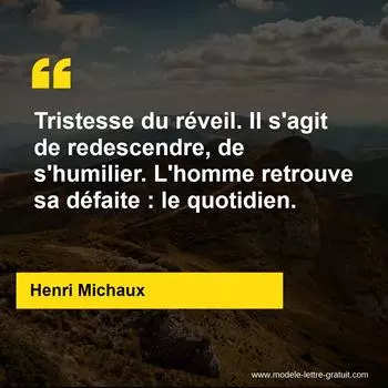 Citation Henri Michaux