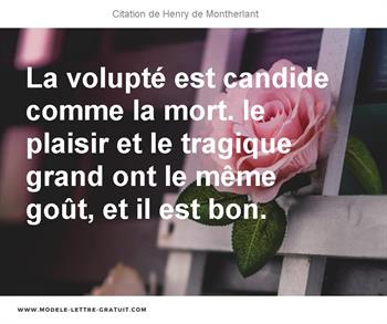 Citations Henry de Montherlant
