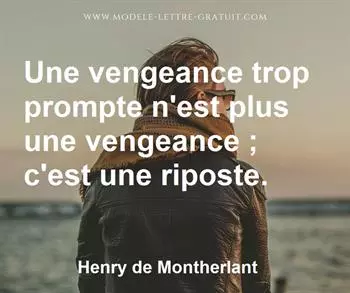 Citation de Henry de Montherlant