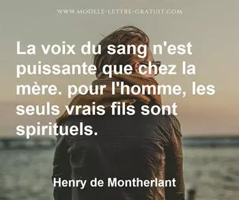 Citation de Henry de Montherlant