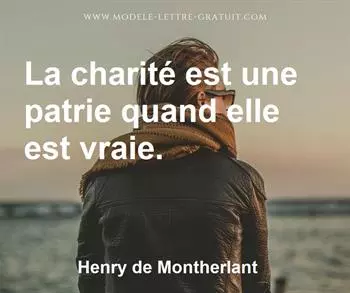 Citation de Henry de Montherlant