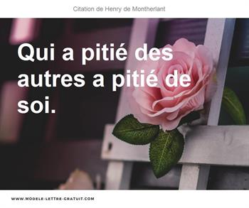 Citations Henry de Montherlant