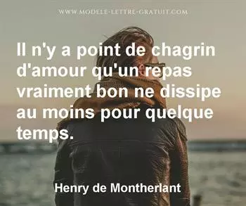 Citation de Henry de Montherlant