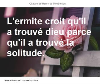 Citations Henry de Montherlant
