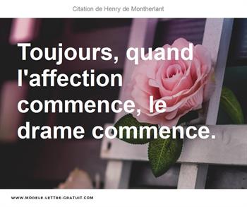 Citations Henry de Montherlant