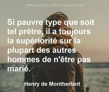 Citation de Henry de Montherlant