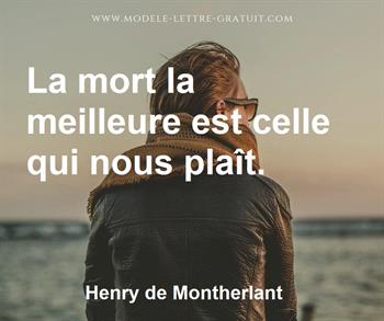 Citation de Henry de Montherlant