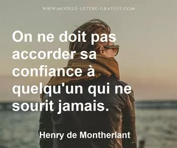 Citation de Henry de Montherlant